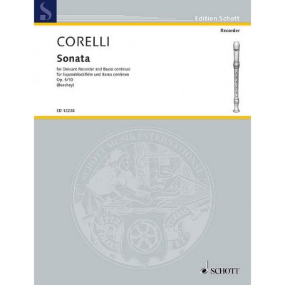 Corelli - Sonata F Major Op. 5/10 - Descant Flute A Bec et Piano