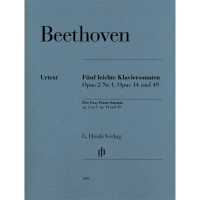 Beethoven L.V. - Five Easy Piano Sonatas Op.2/1, Op.14 & 49