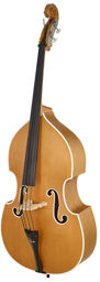 Two Tone HYG Double Bass 3/4 Miel mat transparent avec bords blancs