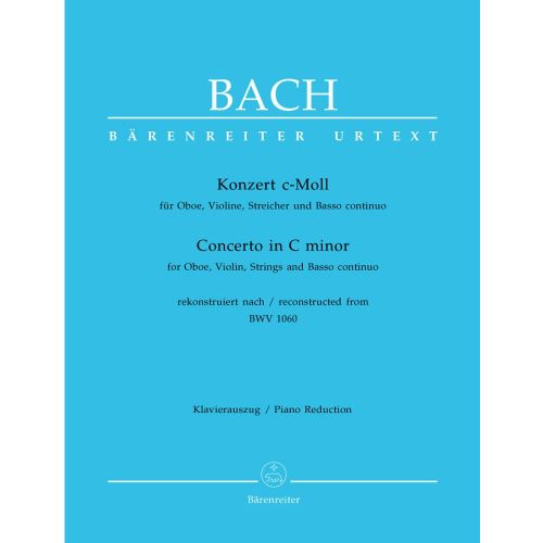 J.S - Concerto En Do Mineur Bwv 1060 Pour Hautbois, Violon, Cordes Et Basse Continue - Hautbois
