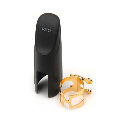 Ligature H et COUVRE-bec Saxophone Baryton Dor