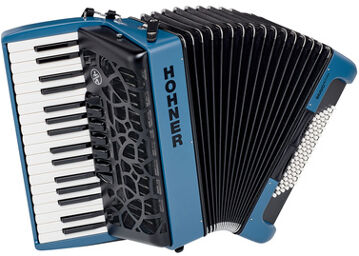 Hohner Bravo III 72 myColor Water Dark Blue
