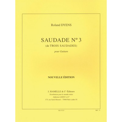 DYENS R. - SAUDADE N°3 - GUITARE