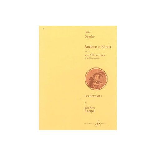 DOPPLER FRANZ - ANDANTE ET RONDO OP.25 - 2 FLUTES, PIANO