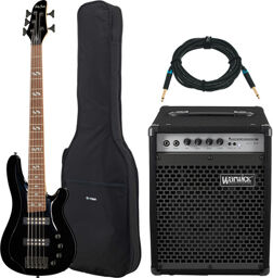 B-550 Black Prog w/Warwick Noir haute brillance