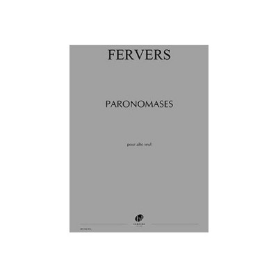 Fervers - Paronomases - Alto Solo