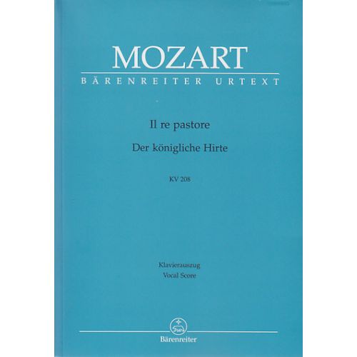 MOZART W. A. - IL RE PASTORE - CHANT/PIANO