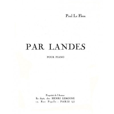 Leflem - Par Landes - Piano