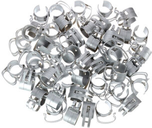 Snap light silver 55 pcs Argent