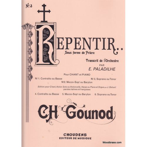 Gounod C. - Repentir - Chant & Piano