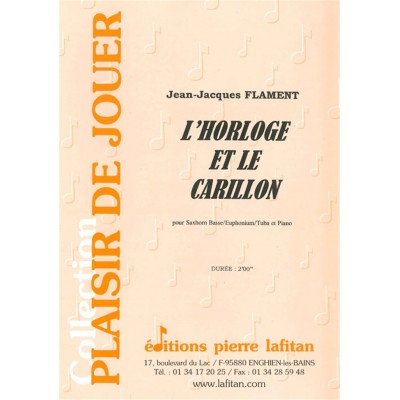 Flament JEAN-jacques - L'horloge et Le Carillon - Saxhorn & Piano