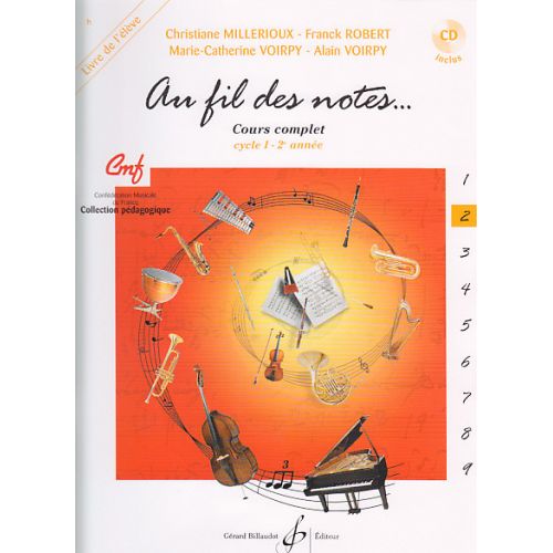 Au Fil Des Notes Vol.2 + CD - Livre De L'eleve