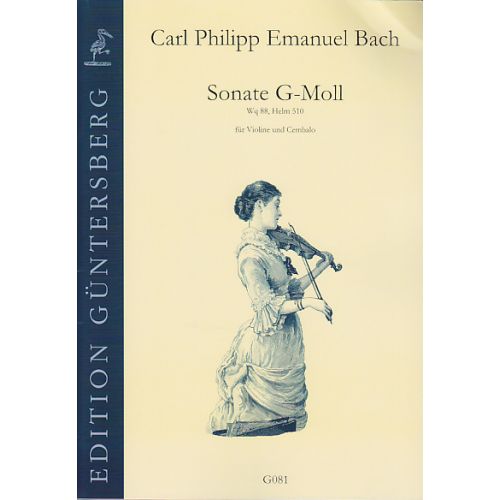 Bach C.p.e. - Sonata In G Minor - Violon et Clavecin