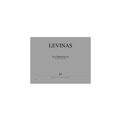 Levinas - Les Désinences - Piano et Claviers Midi