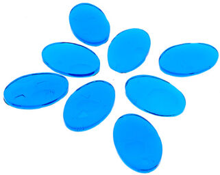 Gel Damper Pads Crystal Blue Bleu