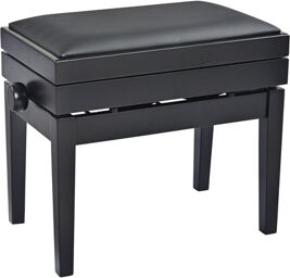 13956 Piano Bench black matt finish
