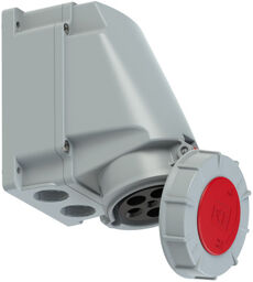 135-6 Wall Socket 63A 5pol Red