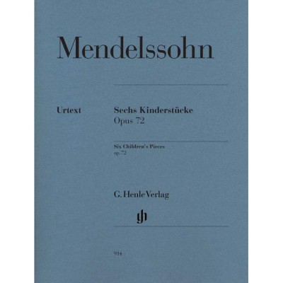 Mendelssohn Bartholdy - Six Children's Pieces Op. 72 - Piano