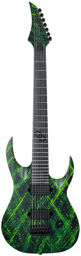 A2.7CLN Canibalismo Carbon Black Matte with Lemon Neon Splatter