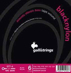 G77-6 Black Nylon Bass Strings