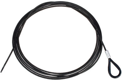 Steelwire Safety 500cm/5mm Bk noir