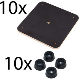 Wooden Floor Plates 10 Pieces