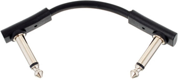 Flat Patch Cable Black 5 cm noir