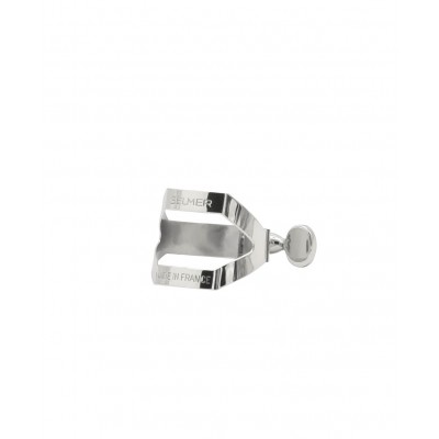 Ligature Sax Alto Argentée (Bec Ébonite)