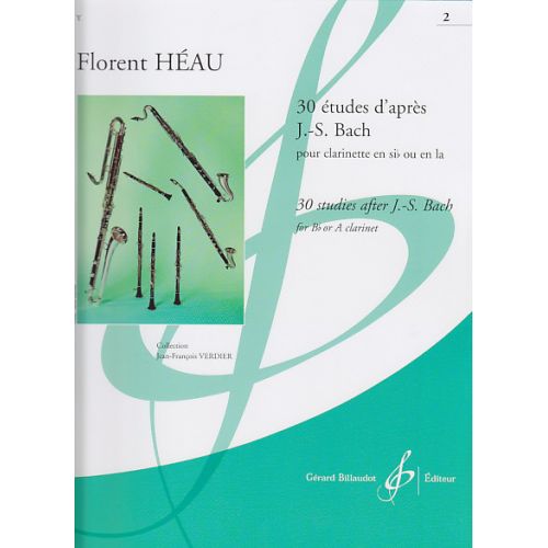 Heau F. - 30 Etudes D'apres J.s.bach Vol.2 - Clarinette