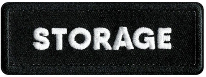 Patches Storage 3 Pcs Black