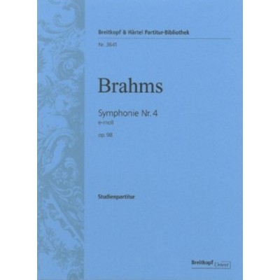 Brahms Johannes - Symphonie NR. 4 E-moll Op. 98 - Orchestra