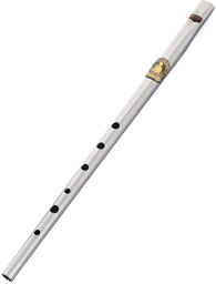 Tinwhistle Original C Nickel Silver with gold emblem