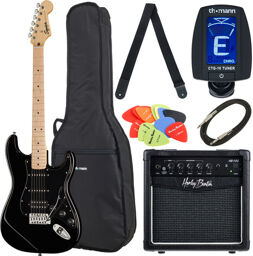 Sonic Strat HSS Black Set Noir
