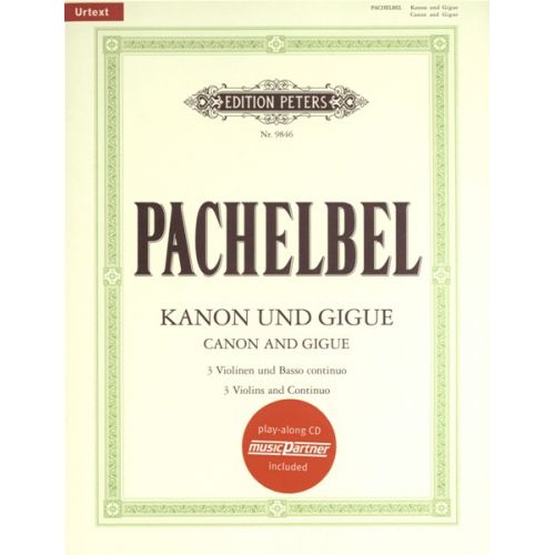 PACHELBEL J. - KANON UND GIGUE D-DUR - 3 VIOLONS ET