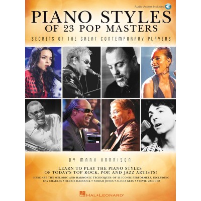 HARRISON MARK PIANO STYLES OF 23 POP MASTERS + AUDIO EN LIGNE - PIANO SOLO