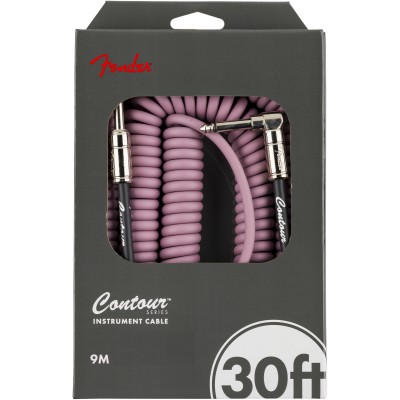 Contour 9m Coiled Cable, Burgundy Mist