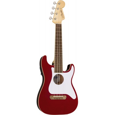 Stratocaster Fullerton Uke WN Candy Apple Red