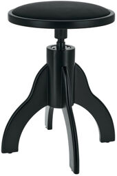 13850 Piano stool matt finish black matt finish
