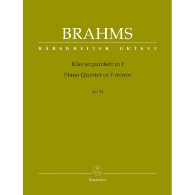 Brahms J. - Piano Quintet In F Minor Op.34 - Score & Parts