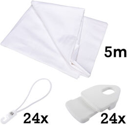 Molton Set White 5x3m Blanc