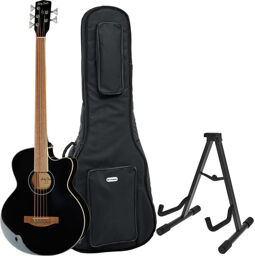 B-35BK-FL Acoustic Bass Bundle Noir haute brillance