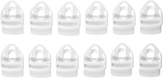 Xtra Clip White 12pcs Pack Blanc