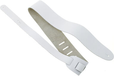 25BL02 Guitar/Bass Strap Blanc