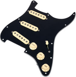 Pre-Wired ST Pickg. Tex.Sp.SSS Noir
