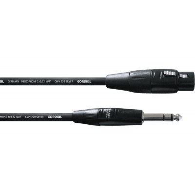Câble Audio XLR Femelle/jack Stéréo 1,5 M