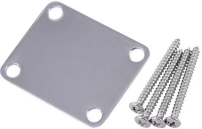 Neck Plate Vintage Plain Chrom