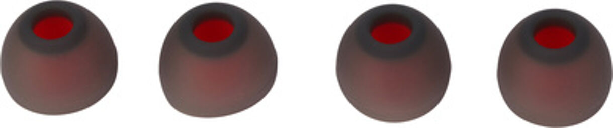 Soft Silicone Ear Tips L Red 4 Semi