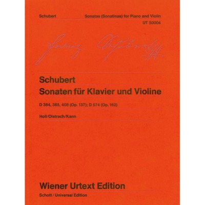 SCHUBERT - SONATAS - VIOLON ET PIANO