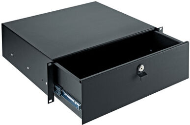 49123 Rack Drawer 3U noir