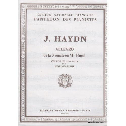 Haydn Joseph - Allegro (3eme Sonate) - Piano